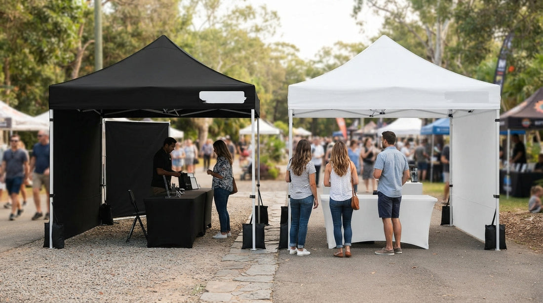 Black vs White Canopies: Which helps your brand standout?