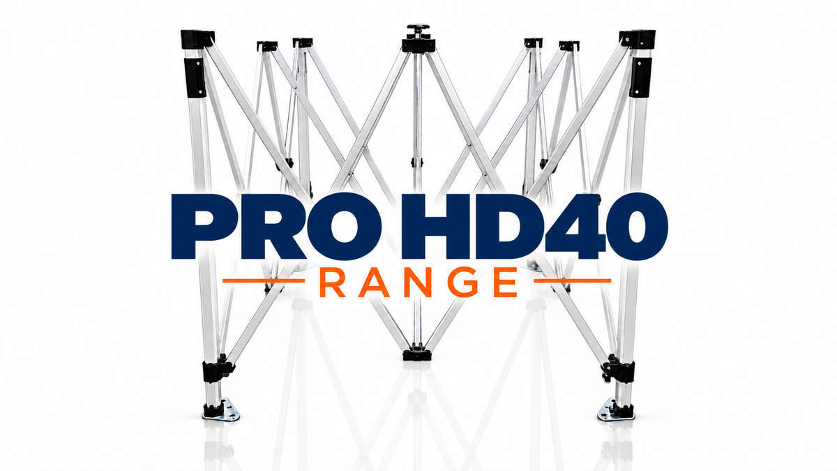 PRO HD40 heavy duty gazebos range