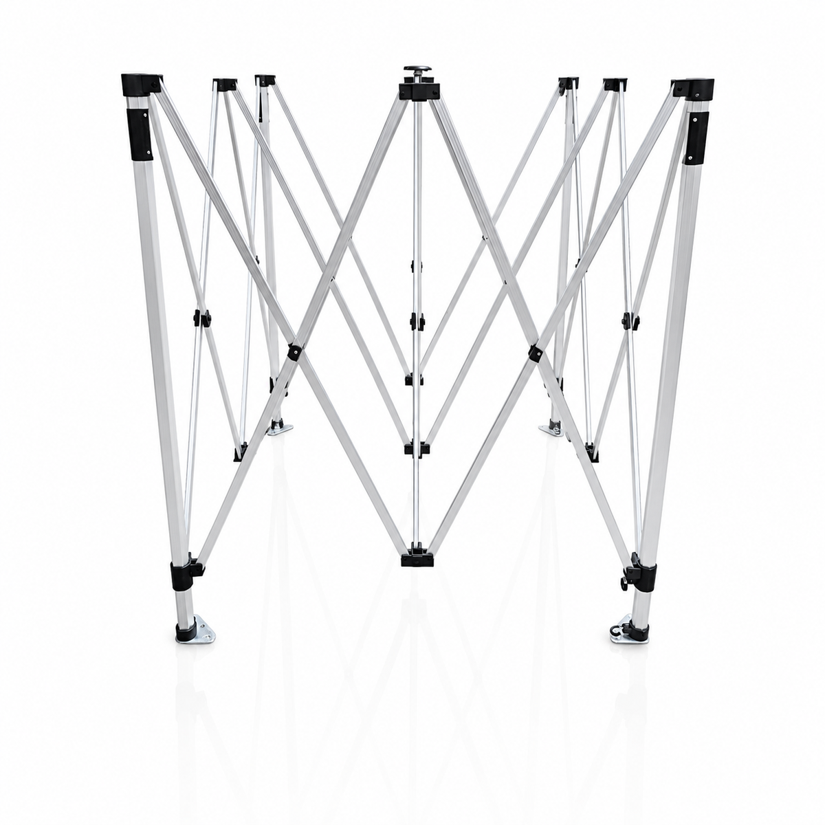 Partially opened 3m x 3m heavy duty gazebo PRO HD40 40mm aluminium frame