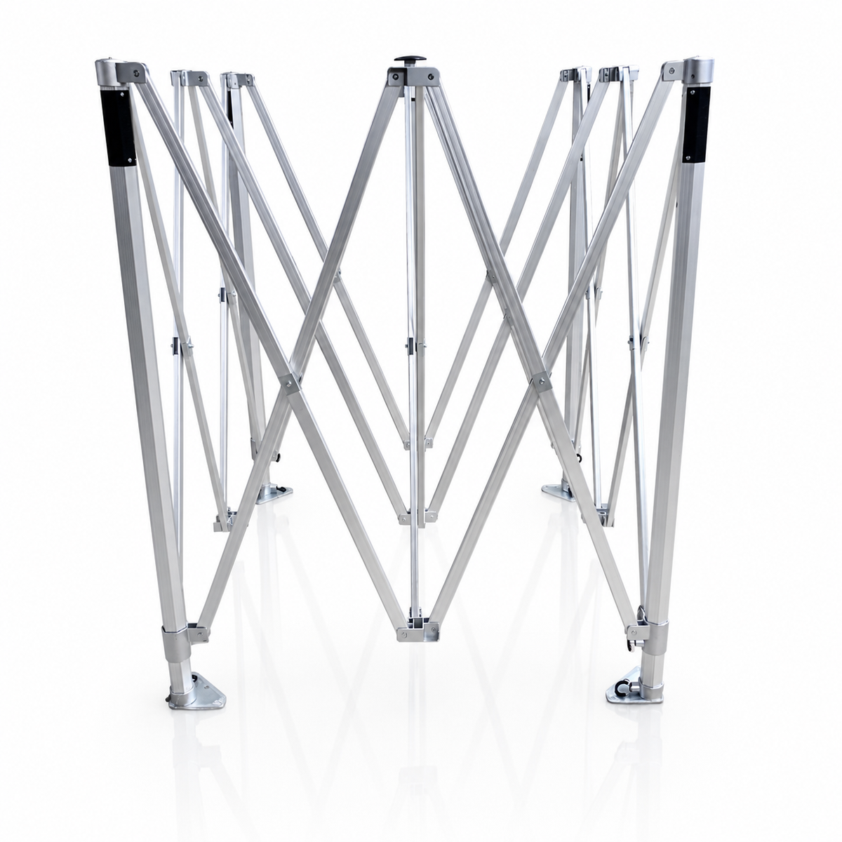 Partially opened 3m x 3m heavy duty gazebo PRO HD50 50mm aluminium frame