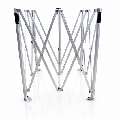Partially opened 3m x 3m heavy duty gazebo PRO HD50 50mm aluminium frame