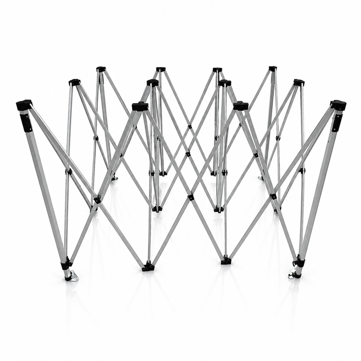 Partially opened 3m x 4.5m heavy duty gazebo PRO HD40 40mm aluminium frame