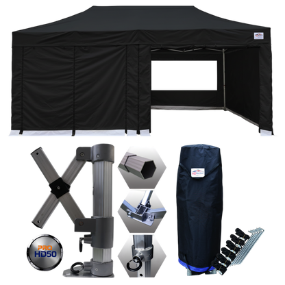 3m x 6m Heavy Duty Gazebo PRO HD50 - With Sidewalls