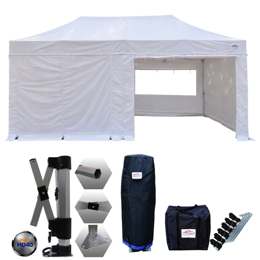 3m x 6m Heavy Duty Gazebo PRO HD40 - With Sidewalls